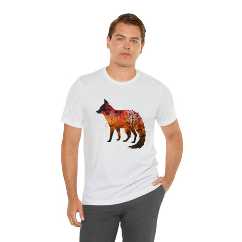 Autumn Fox Silhouette - Short Sleeve Tee